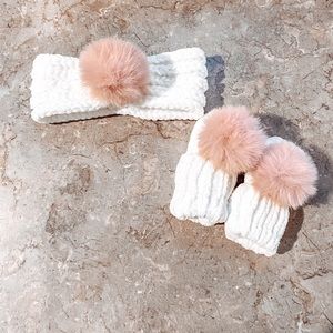 Newborn headband and gloves